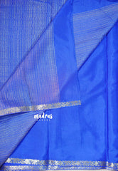 MS Amma Blue - Avantika - Semi Mysore Silk with Tiny Border - Best for Regular Wear | Office Wear