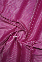 Magenta Pink - Avantika - Soft semi Mysore silk with Silver Zig Zag Highlights