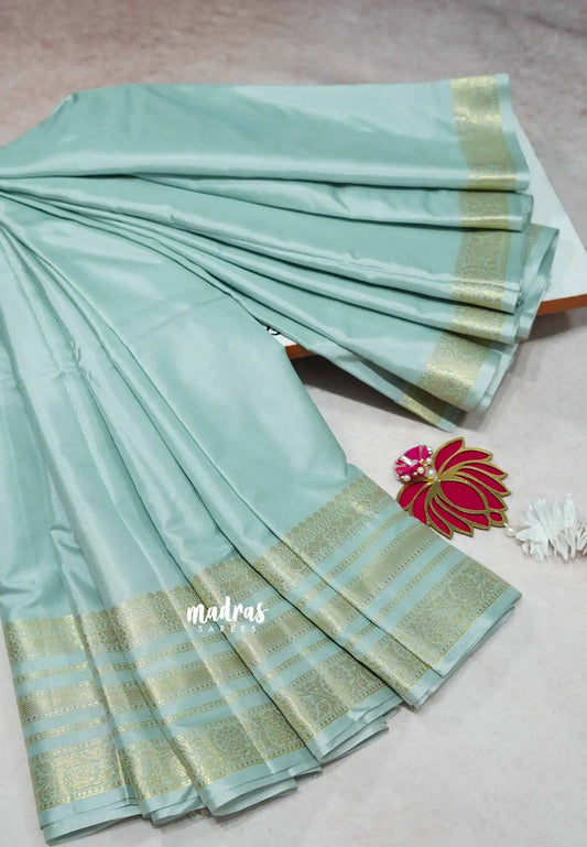 Pastel Blue - Avantika - Soft semi Mysore silk