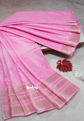 Rose Pink - Avantika - Soft semi Mysore silk