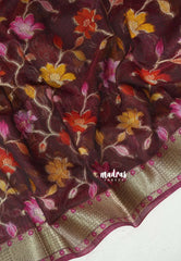 Winered - Shalini - Premium Super Net Saree Banarasi Full Weaving Body - Best for Function Wear
