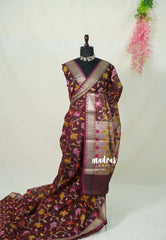 Winered - Shalini - Premium Super Net Saree Banarasi Full Weaving Body - Best for Function Wear