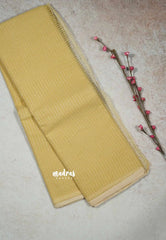 Sandal - Bengal Cotton Saree – Subtle Checks & Everyday Comfort no blouse