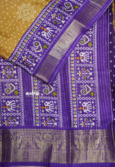 Yellow ochre - Premium printed silk bandhani and patola prints