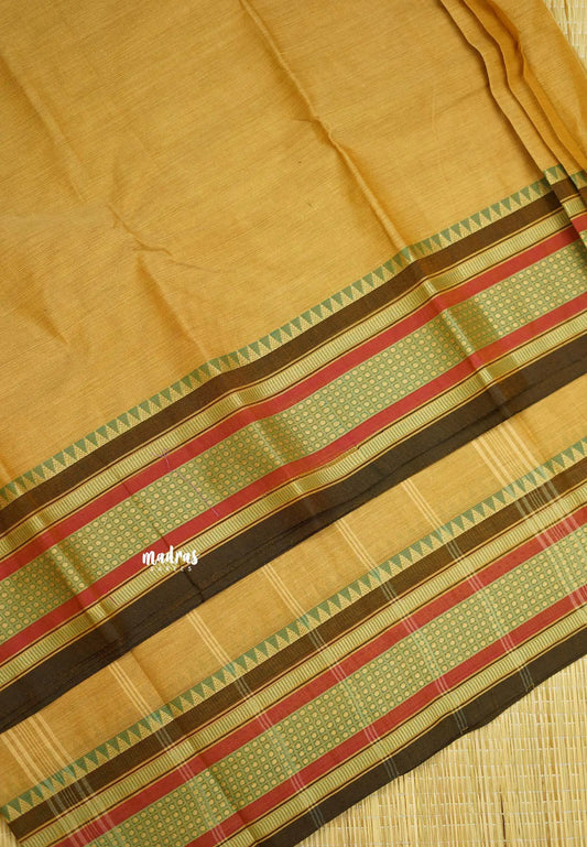 Contemporary chettinad cotton with blouse - sandal