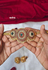 Trendy bridal choker with jumka
