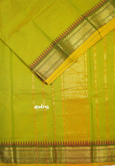 Lime green - Classic Kanchi cotton temple border