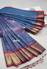 Dual shade Violet Blue - Sico Gadwal semi silk