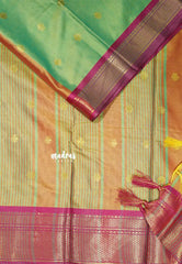 Dual shade Mint Green - Sico Gadwal semi silk