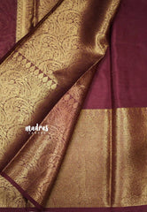 Durga - Traditional Banarasi warm silk saree - Maroon