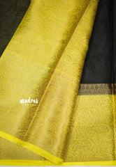 Durga - Traditional Banarasi warm silk saree - Black