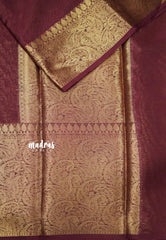 Durga - Traditional Banarasi warm silk saree - Maroon