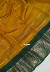 Turmeric Yellow - Fancy cotton Saree with Sungudi Design with Peacock Border - Perfect for Office Wear | Summer Wear | Casual Wear