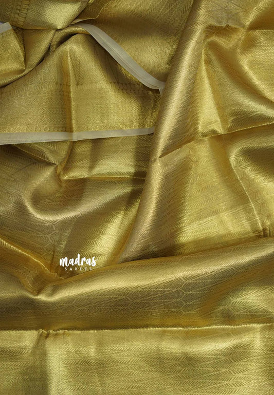 Thendral - Kanchi tissue silk Saree Rekha inspired - Gold