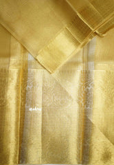 Celebrity hit Gold Tissue silk saree