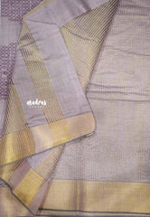 Haasini - Soft Bamboo cotton with kolam Murugan temple prints - Pastel Lavender