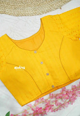 Mango Yellow 2 - Aazhi hakoba cotton blouse