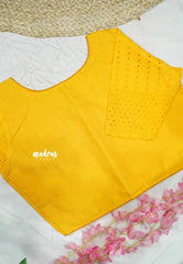 Mango Yellow 2 - Aazhi hakoba cotton blouse