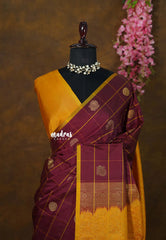 Winered - Hamsavalli – Soft Silk Elegance rudraksham mayil kattam body - Perfect for Wedding Functions