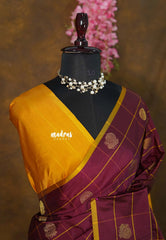 Winered - Hamsavalli – Soft Silk Elegance rudraksham mayil kattam body - Perfect for Wedding Functions