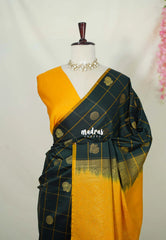 Midnight Emerald Green - Hamsavalli – Soft Silk Elegance rudraksham mayil kattam - Perfect for Wedding Functions