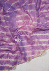 Purple Glow - Isha - Chanderi cotton with tie and dye print and kalamkari pallu - Perfect for Office Wear | corporate meetings | College wear