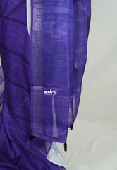 Rich Purple - Jasmine - Fancy Jute with Small Border - Perfect for Office Wear | Casual Wear