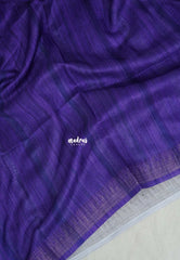 Rich Purple - Jasmine - Fancy Jute with Small Border - Perfect for Office Wear | Casual Wear