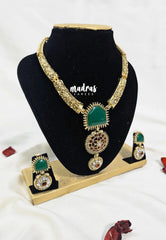 Aimpon - Hasli Kundan Kante Set with Earrings for Women and Girls
