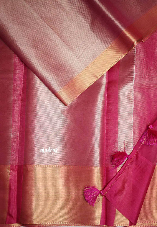 Thendral - Kanchi semi silk Saree Ambani wedding Jyothika inspired - Onion pink