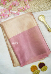 Thendral - Kanchi tissue silk Saree Jyothika inspired - Rose gold