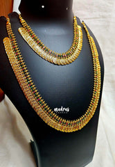 Aimpon Traditonal kaasu maalai haaram and necklace set