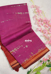 Magenta Pink - Kalanjali Soft Chanderi Cotton with Shibori Prints - Best for Office Wear | Casual Wear