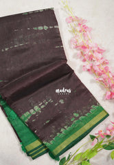 Wine Brown - Kalanjali Soft Chanderi Cotton with Shibori Prints - Best for Office Wear | Casual Wear