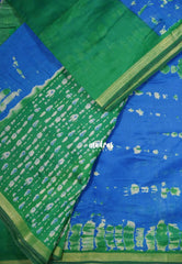Cobalt Blue - Kalanjali Soft Chanderi Cotton with Shibori Prints - Best for Office Wear | Casual Wear