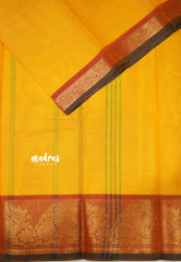 Classic kanchi cotton Mango yellow