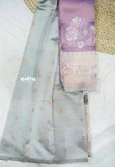 Thendral - Kanchi semi silk floral wearing - Lavender