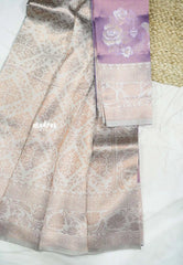 Thendral - Kanchi semi silk floral wearing - Lavender