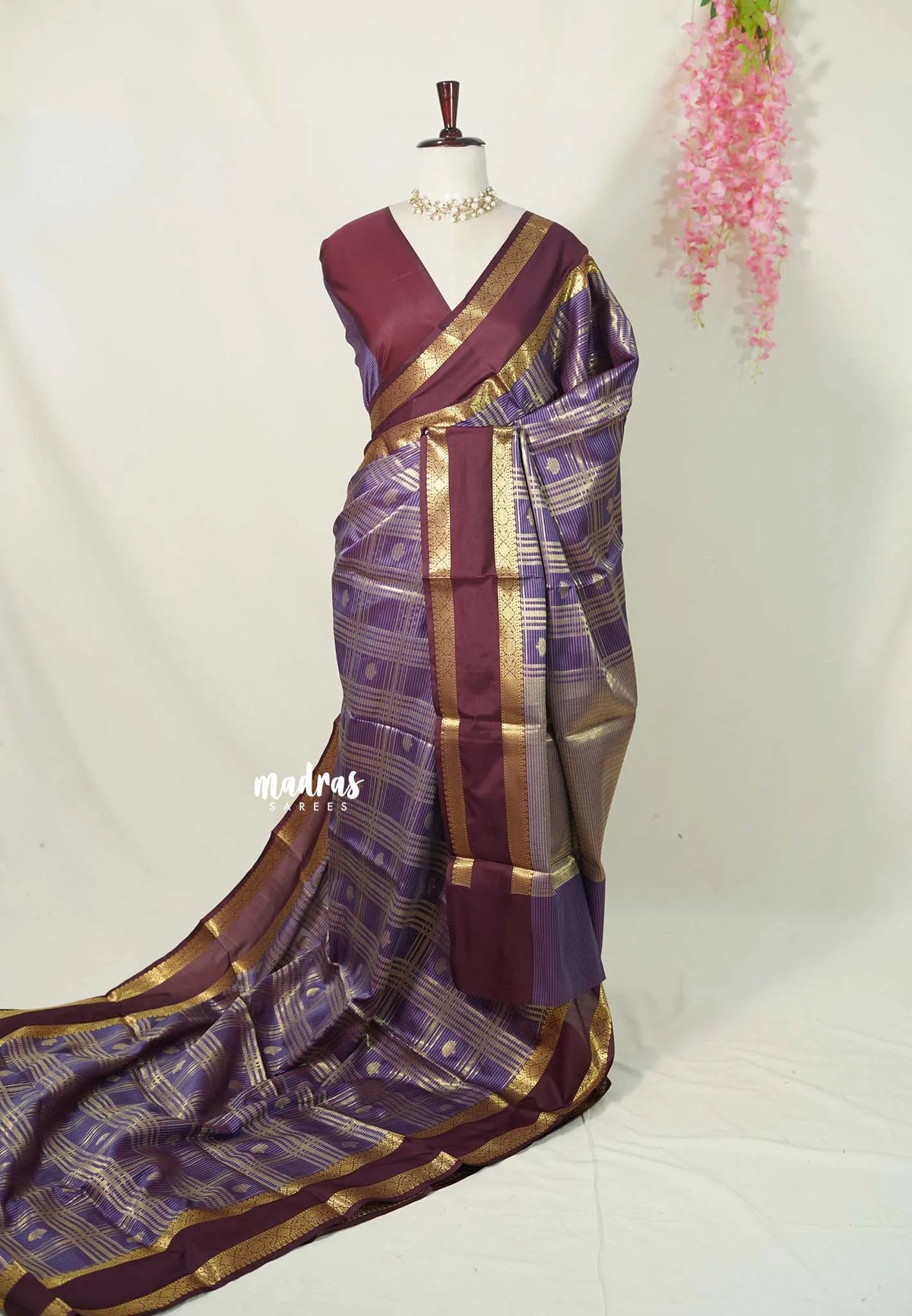Lavender Purple - Kanimozhi - Soft Silk Saree Zari Weaving with Rettapet Border - Best for Wedding Functions