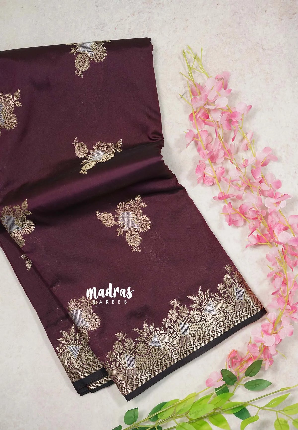 Wine Maroon - Kanimozhi - Soft Silk Zari Weaving with Zari Border - Best for Wedding Wear