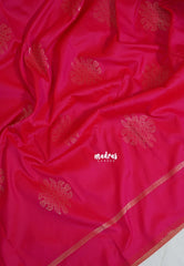 Dual Shade Queen's Pink - Kanimozhi - Soft Silk with Kolam Weaving Body and Rich Pallu - Best for  Pooja Functions