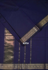 Midnight Blue - Karthigai Mercerised cotton annam border - Best for Pooja Wear | Festive Wear
