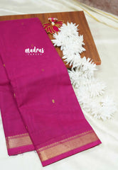 Rose pink - Karthigai silk cotton small Bavanji border