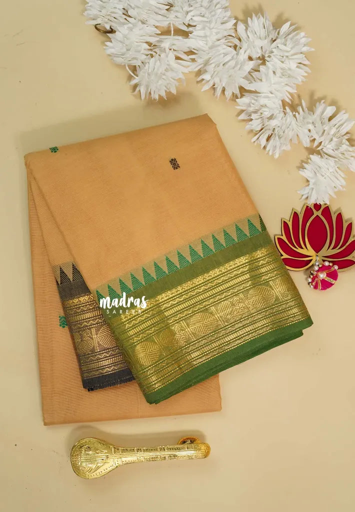 Sandal - Karthigai silk cotton rudraksham Ganga jamuna border