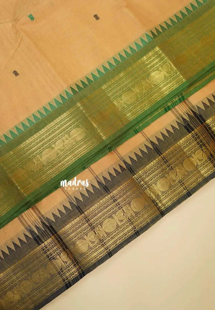 Sandal - Karthigai silk cotton rudraksham Ganga jamuna border