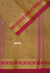 Pure Sandal - Karthigai silk cotton floral small border with buttas