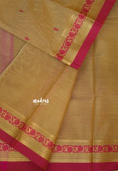 Pure Sandal - Karthigai silk cotton floral small border with buttas