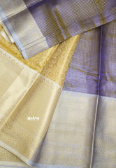 Kushboo -  Banarasi Tissue silk saree Dual shade - Purple