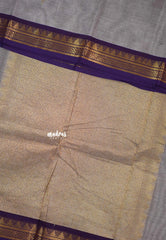 Pastel Purple - Korvai silk cotton saree with Small Border  - Best for Festive Wear