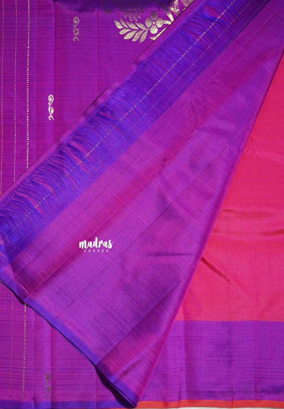 Pink Packaging Example Queen's Pink - Kumudavalli - Pure Kanchivaram Wedding Bridal Silk Sare ...